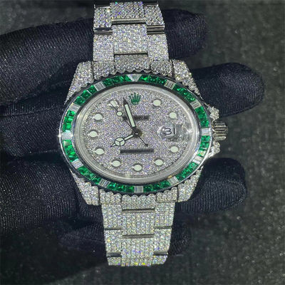 Luxury Moissanite Watch  Datejust Bling Jewelry Moissanite Iced Out Watch