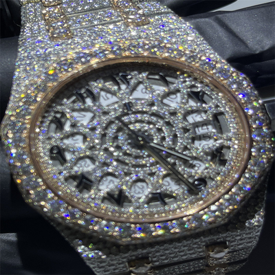 Icebox Moissanite AP Watch  Hip Hop Bling ODM VVS Diamond Watch