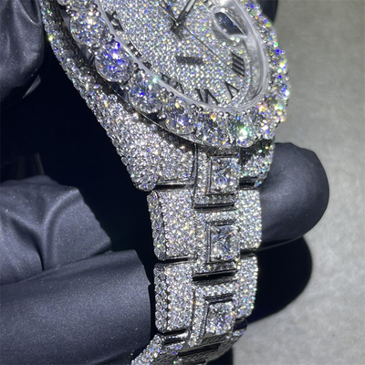 Ice Giant Fancy Snake Disc VVS Moissanite Diamond Automatic Mechanical Watch For Men